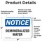 Signmission Demineralized Water, 7 in W x Rectangle, Vinyl Decal OS-2PACK-NS-D-57-L-10972 - alternate 5